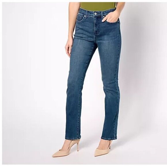 NEW! NYDJ High Rise Billie Mini Bootcut Jean - Landslide - Size 12T - Picture 1 of 3